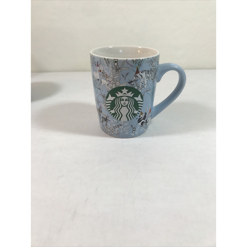 Starbucks Light baby Blue 2020 Animal print Birthday‎ Party Mug Cup